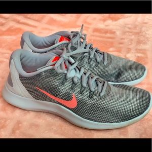 Pink and Grey Nike Shoes